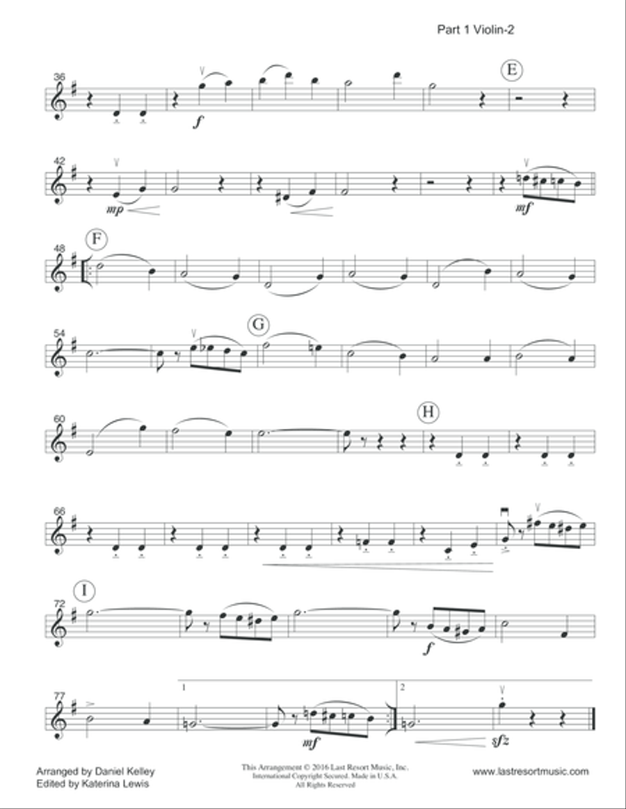 Ciribiribin for String Trio- Violin, Viola, Cello String Trio scores gallery preview page 5