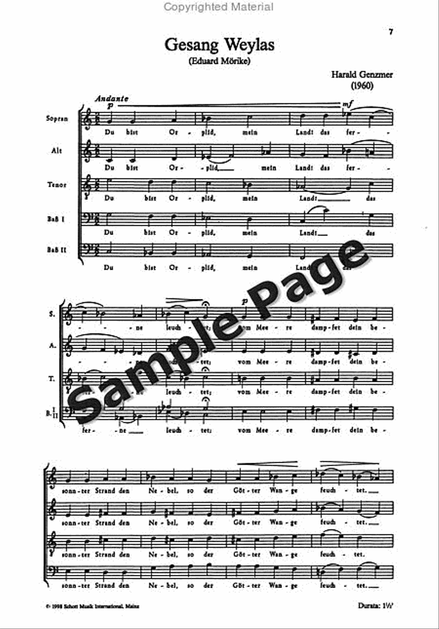 Moerike Choere 2 Ssatbb 4-Part scores gallery preview page 8