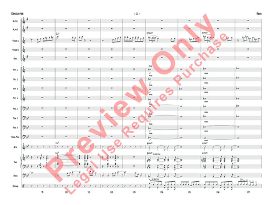 Povo Povo Jazz Ensemble scores gallery preview page 14