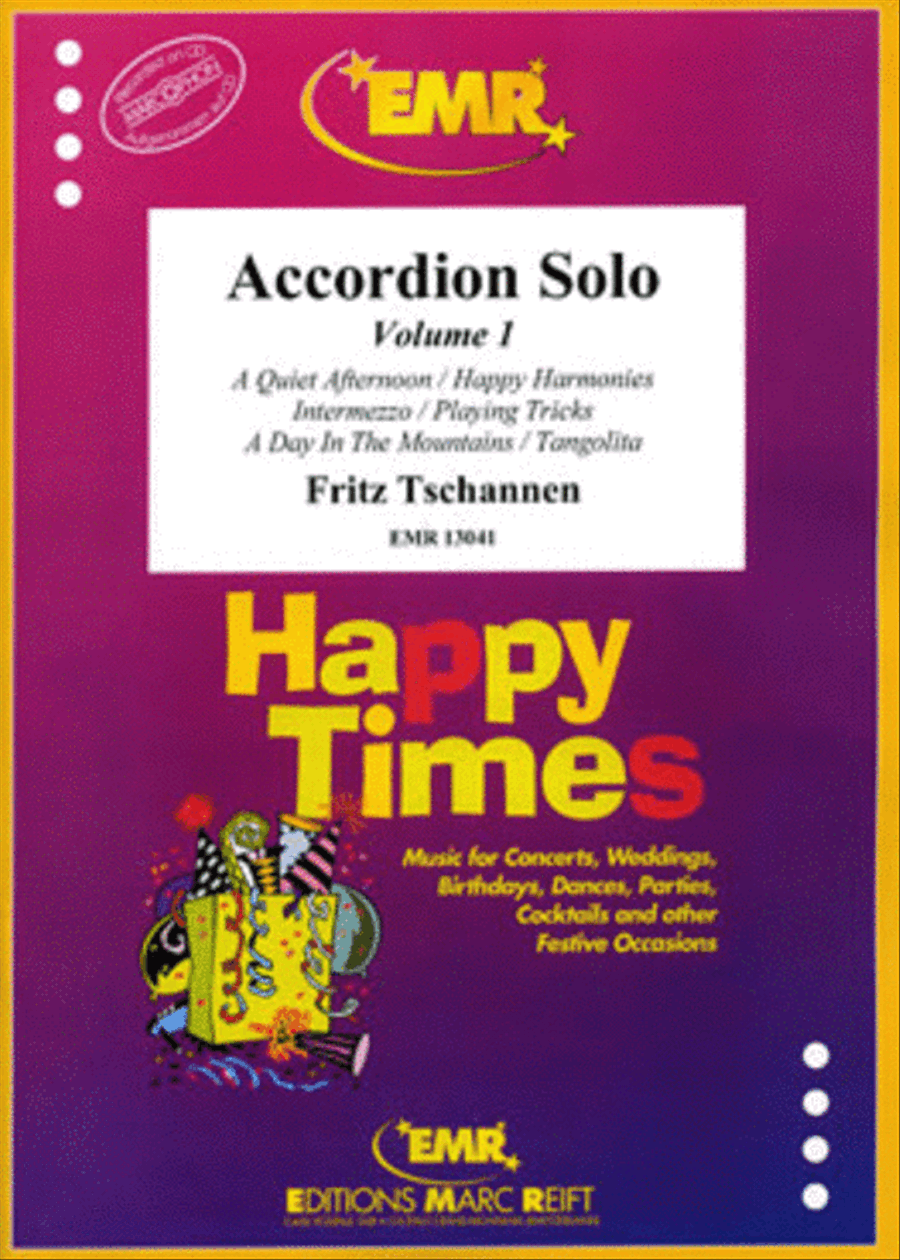Accordion Solo Volume 1 Accordion scores gallery preview page 1