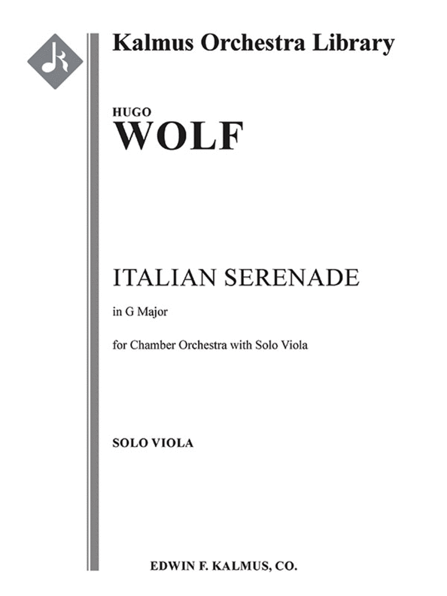 Italian (Italianische) Serenade Full Orchestra scores gallery preview page 1