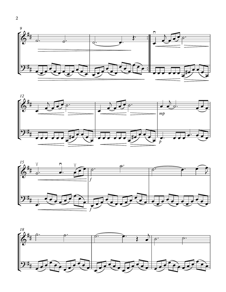 Can't Help Falling In Love String Duet scores gallery preview page 2