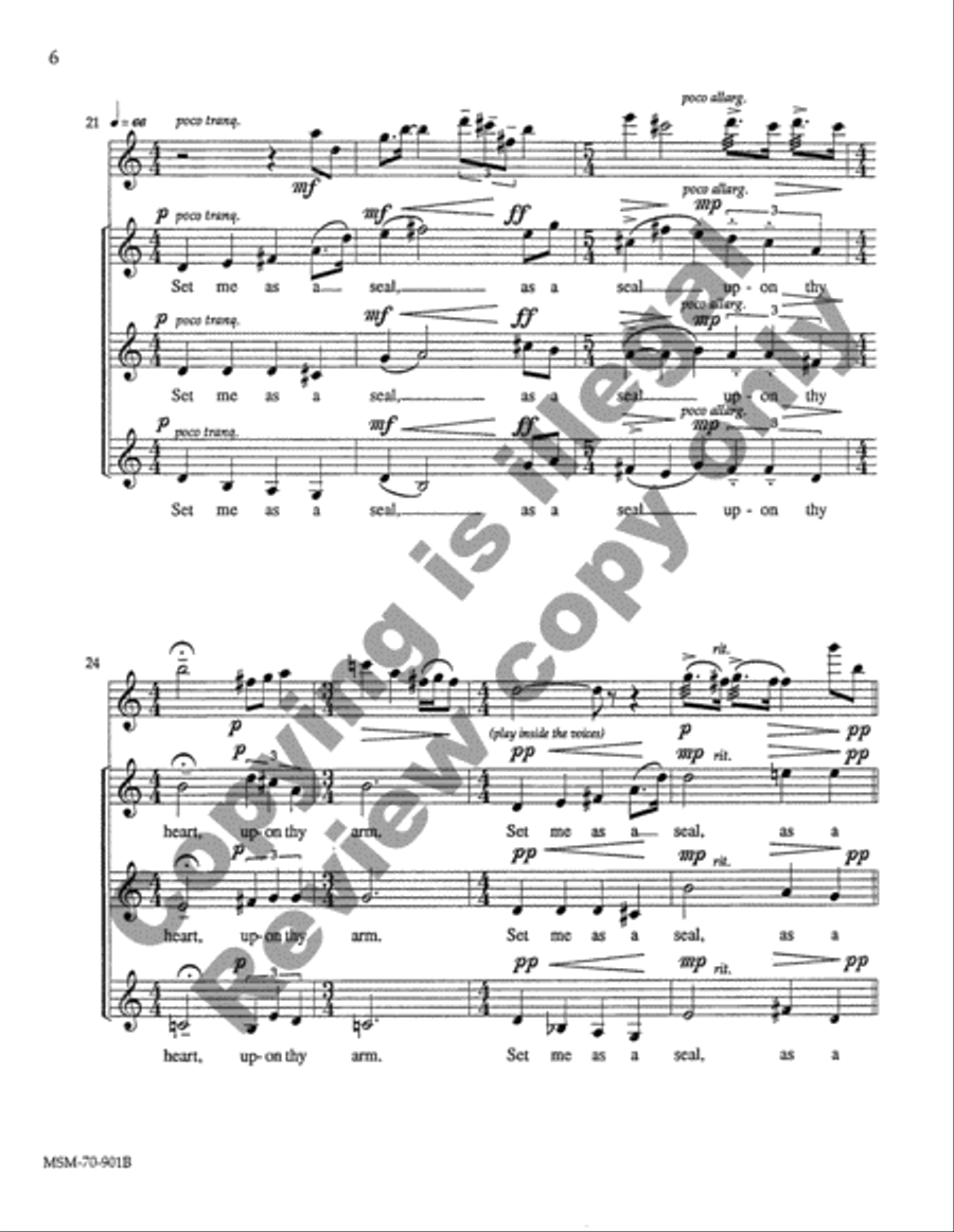 Song of Solomon (Full Score) Choir scores gallery preview page 17