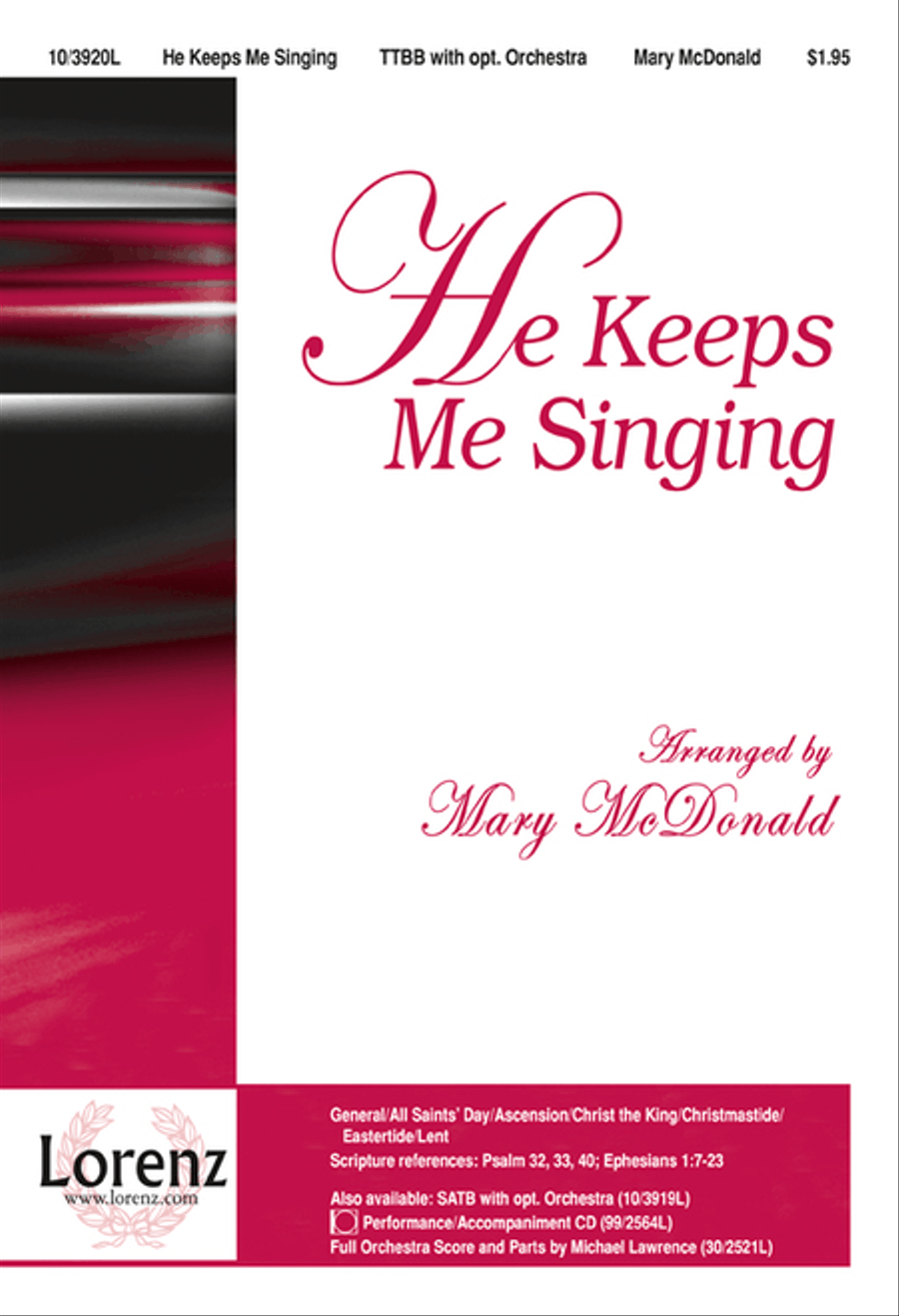 He Keeps Me Singing TTBB scores gallery preview page 1