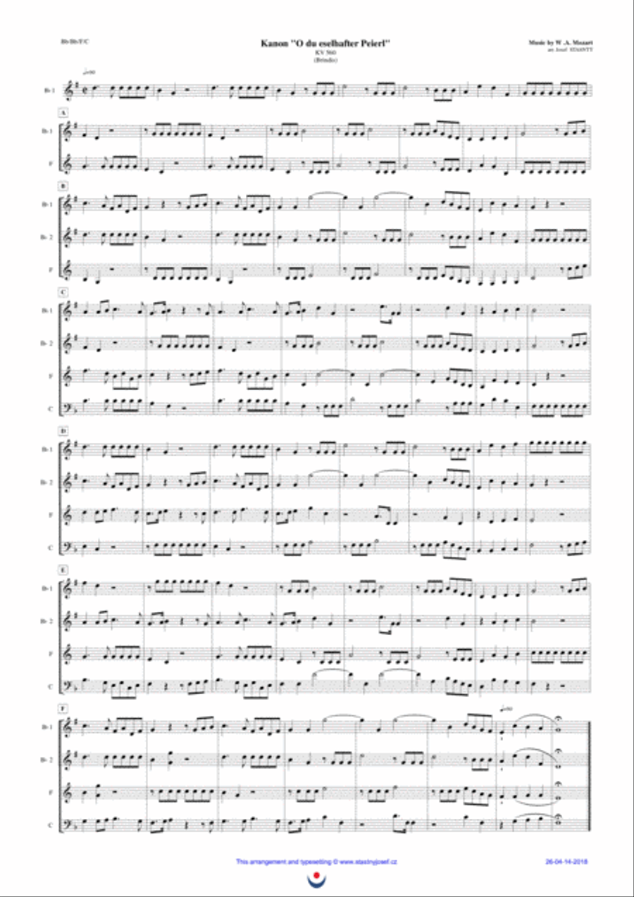 Canon Brindis (Mozart: 