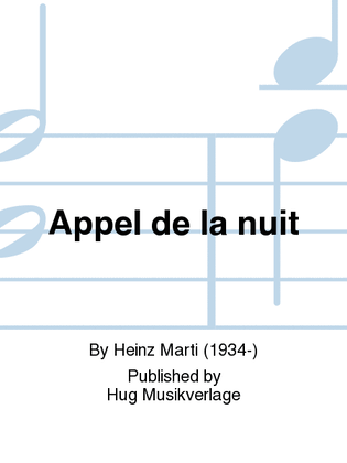 Book cover for Appel de la nuit