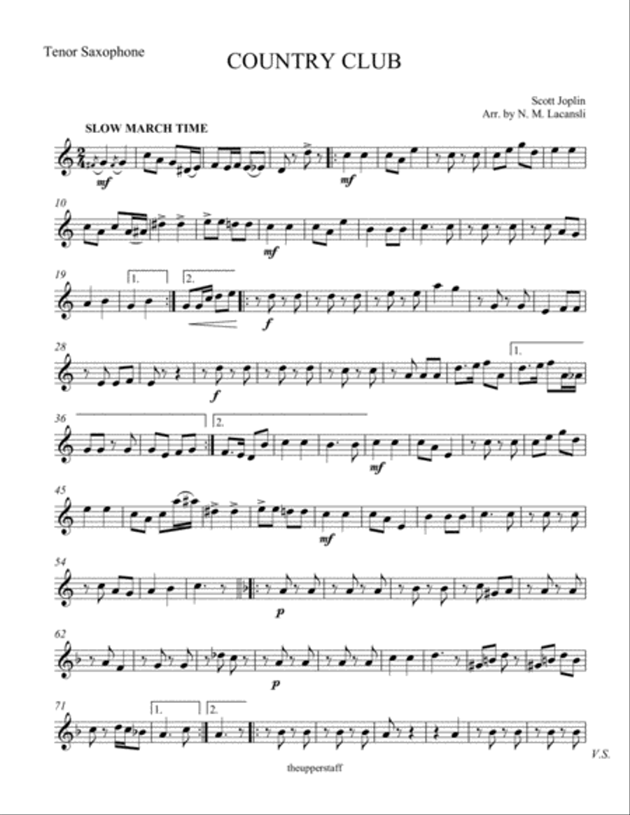 Country Club Woodwind Quartet scores gallery preview page 6