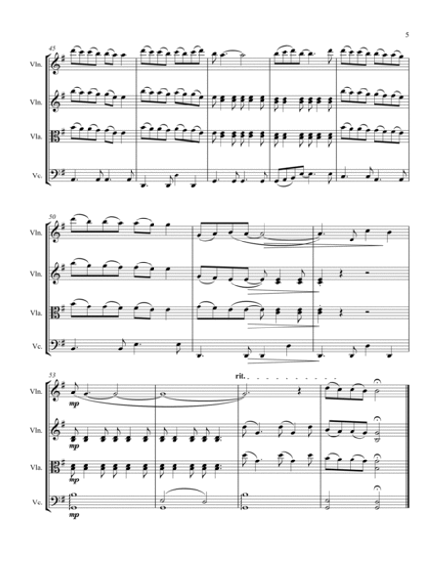 For Your Eyes Only String Trio scores gallery preview page 5