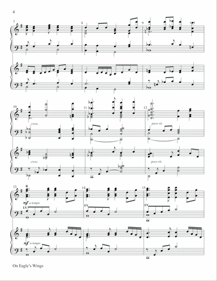 On Eagle's Wings Piano scores gallery preview page 4