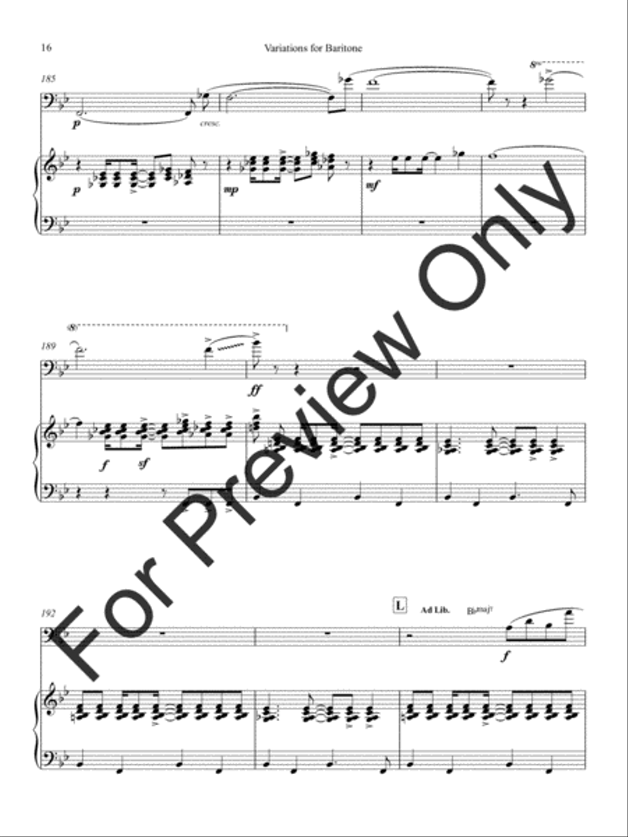 Variations For Baritone Baritone Horn BC scores gallery preview page 20