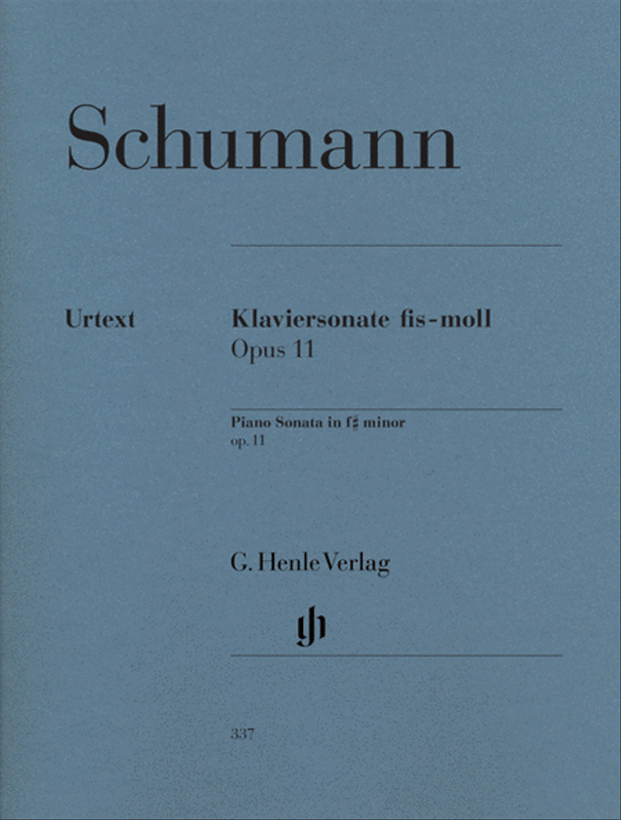 Schumann, Robert: Piano sonata F sharp minor op. 11