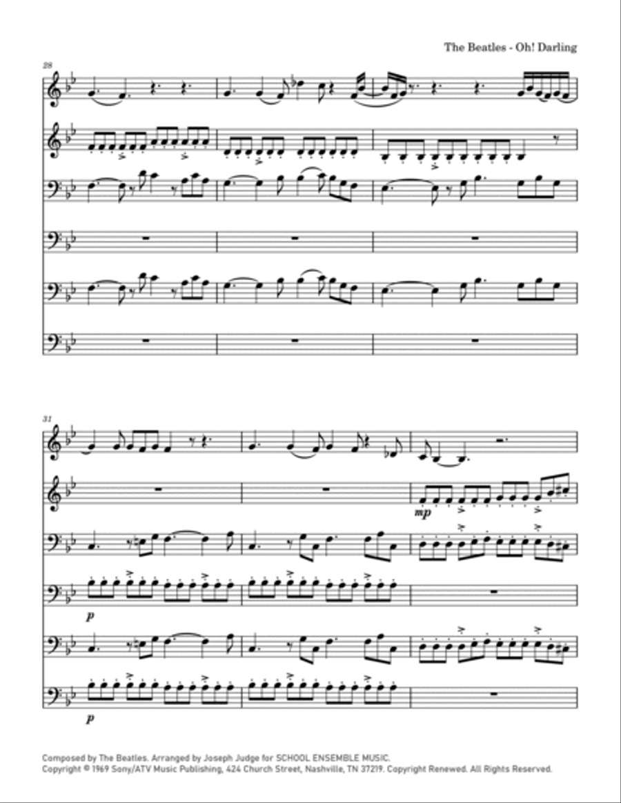 Oh! Darling Chamber Music scores gallery preview page 6