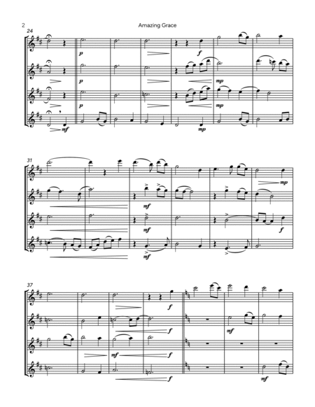 Amazing Grace (For Flute Quartet) image number null