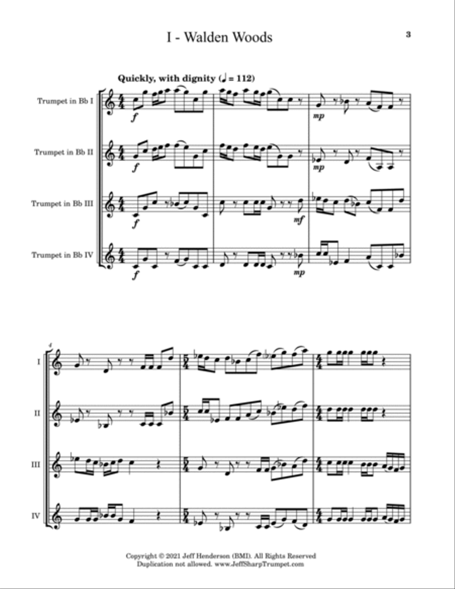 Quartet for Life Brass Ensemble scores gallery preview page 4