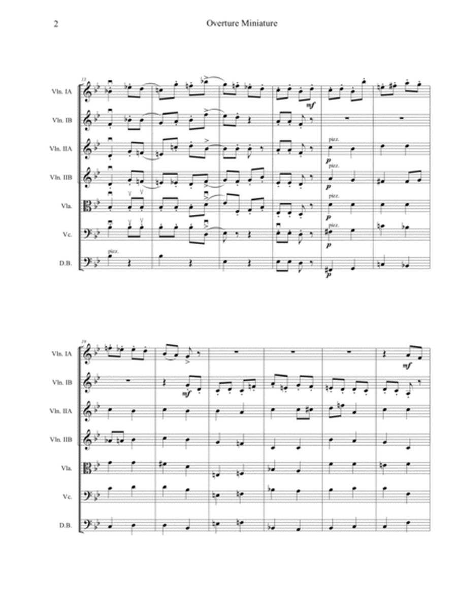 Overture Miniature, from The Nutcracker Ballet, String Orchestra, intermediate, score and parts image number null