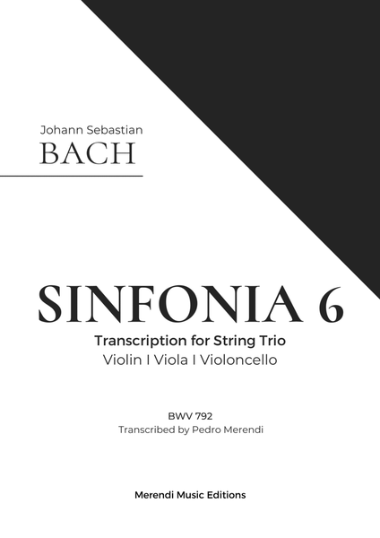 Bach - Sinfonia 6 (BWV 792) image number null