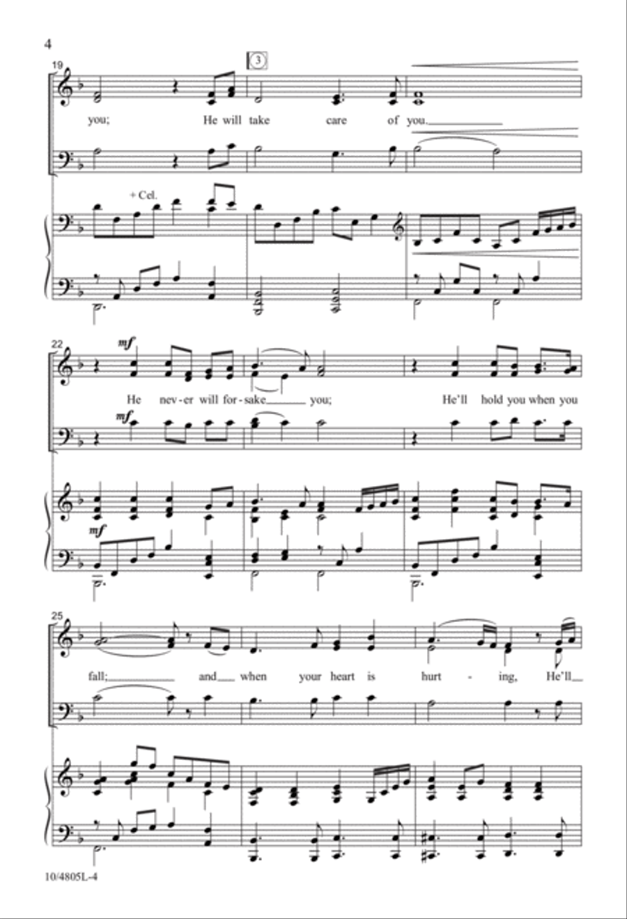 God Is All You Need 4-Part scores gallery preview page 4