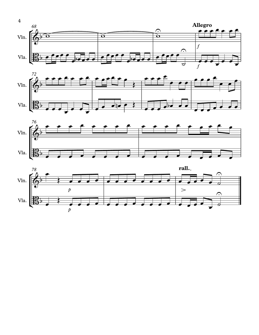 The Four Seasons - Autumn (Mov.1): Violin & Viola Duet String Duet scores gallery preview page 4