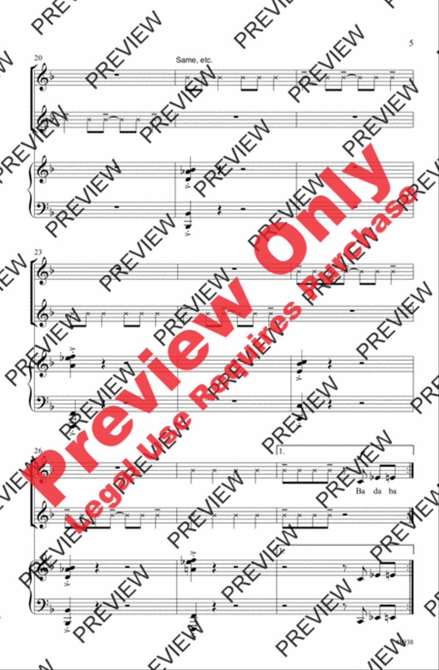 Wipe Out! Wipe Out! 2-Part scores gallery preview page 5
