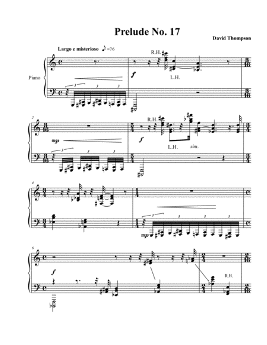 Preludes for Piano--Third Set Piano Solo scores gallery preview page 2