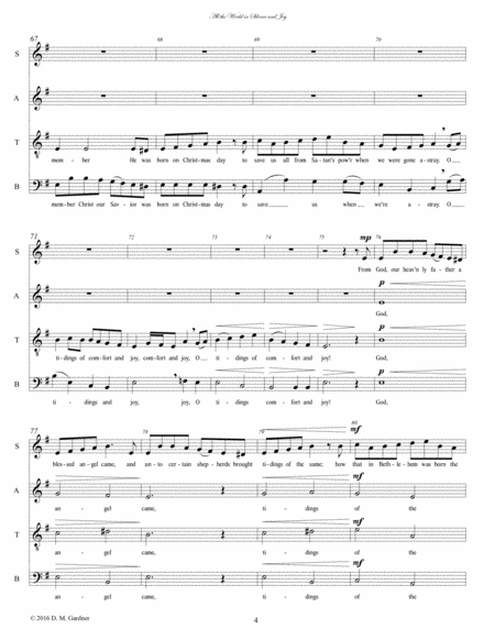 All the World in Silence and Joy (SATB ONLY) image number null