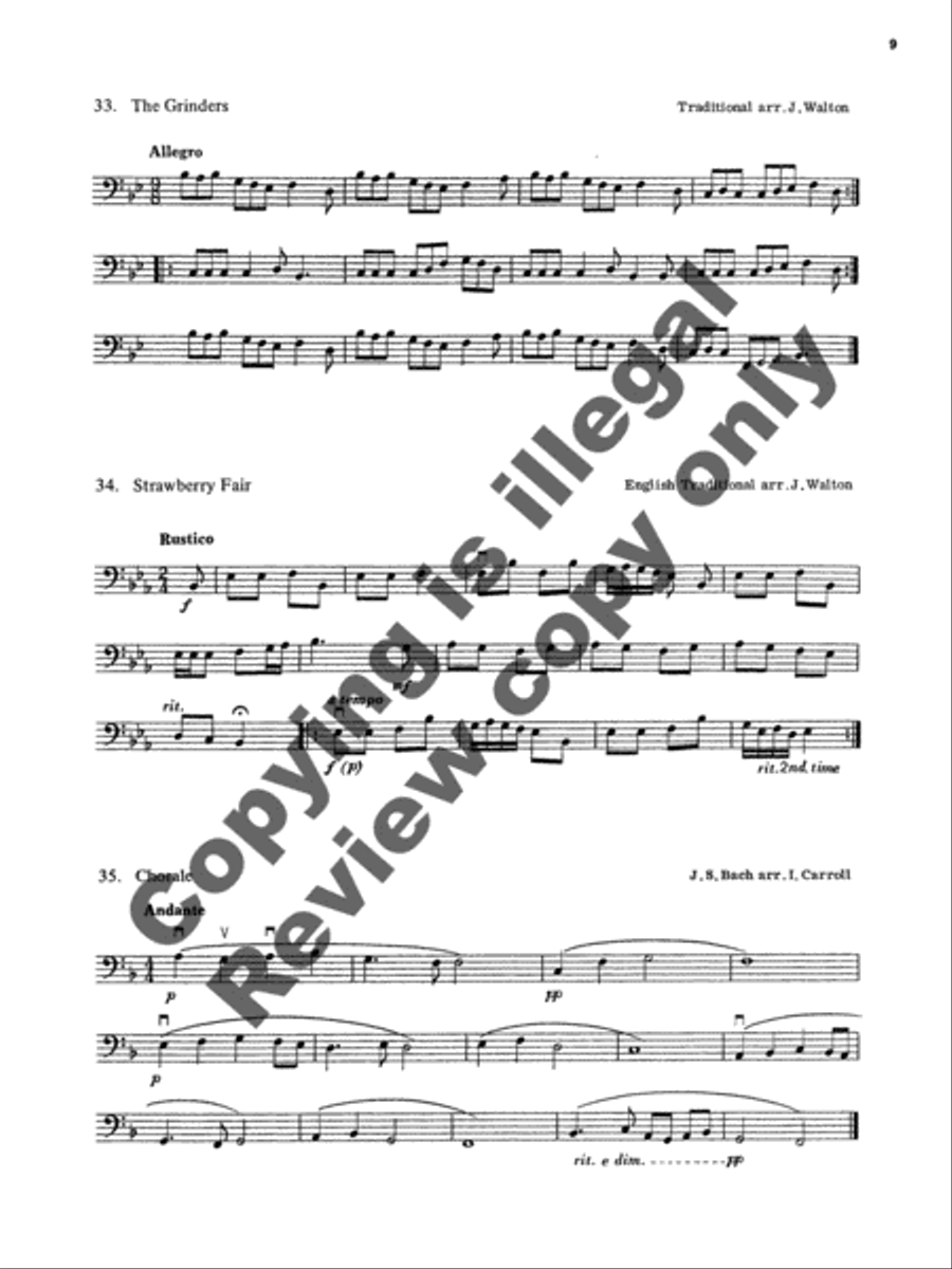 Yorke Studies for Double Bass, Volume 1 Double Bass scores gallery preview page 11