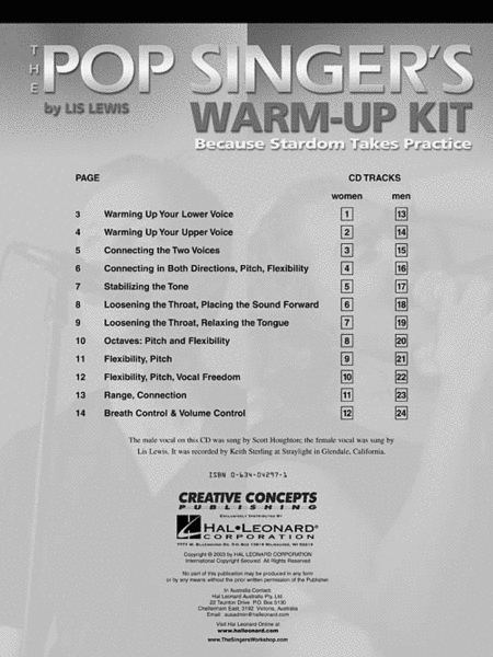 The Pop Singer's Warm-Up Kit image number null