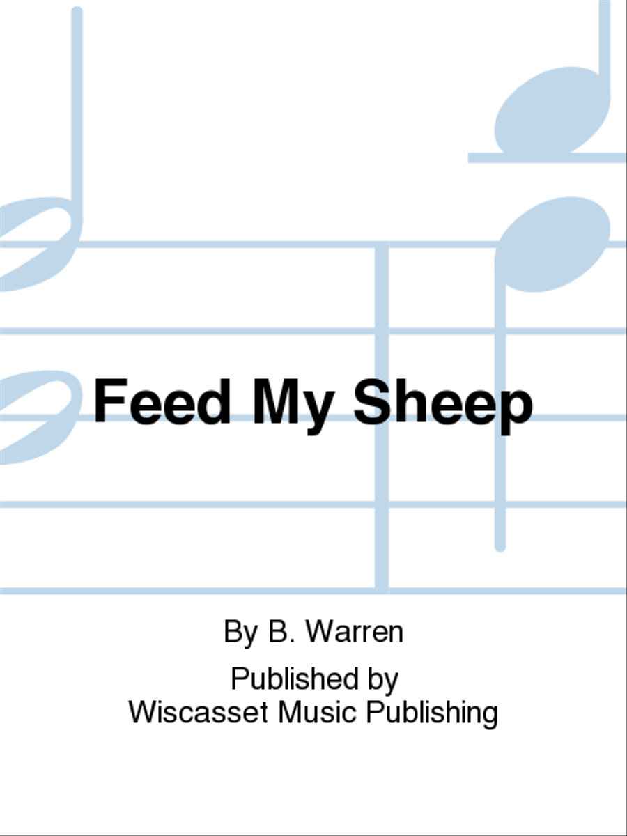 Feed My Sheep Medium Voice scores gallery preview page 1