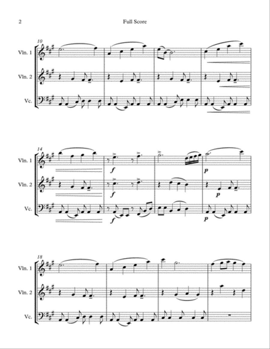April Love April Love String Trio scores gallery preview page 2