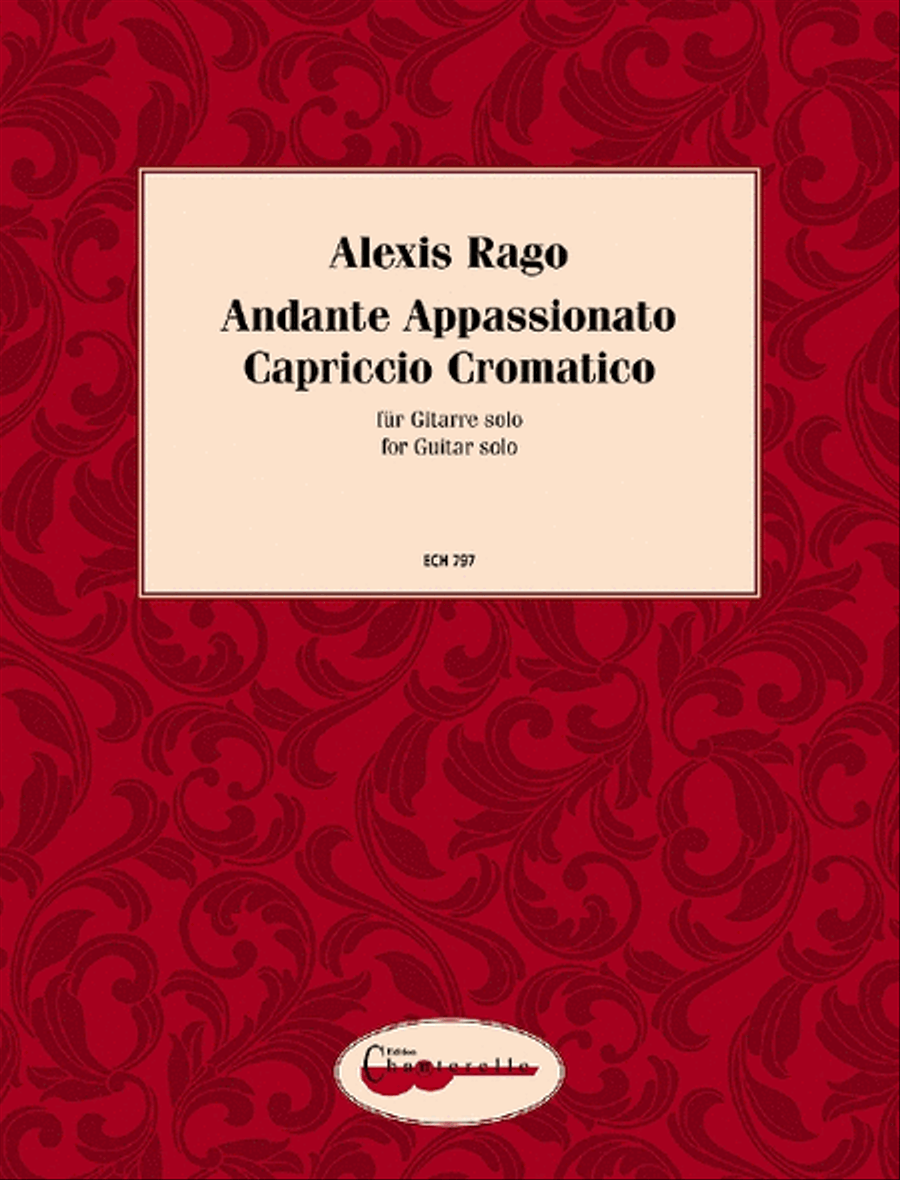Andante Appassionato / Capriccio Cromatico Classical Guitar scores gallery preview page 1