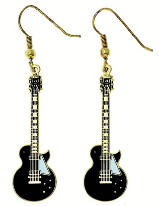 Earrings Les Paul Custom Guitar