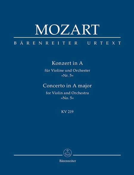 Konzert in A fur Violine und Orchester Nr. 5 - Concerto in A major for Violin and Orchestra No. 5
