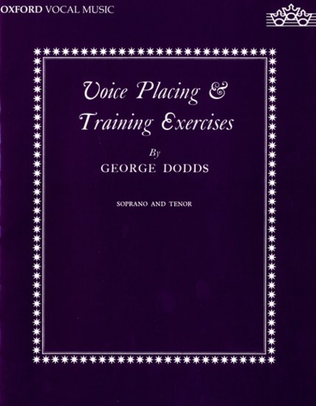 Book cover for Voice placing and training exercises