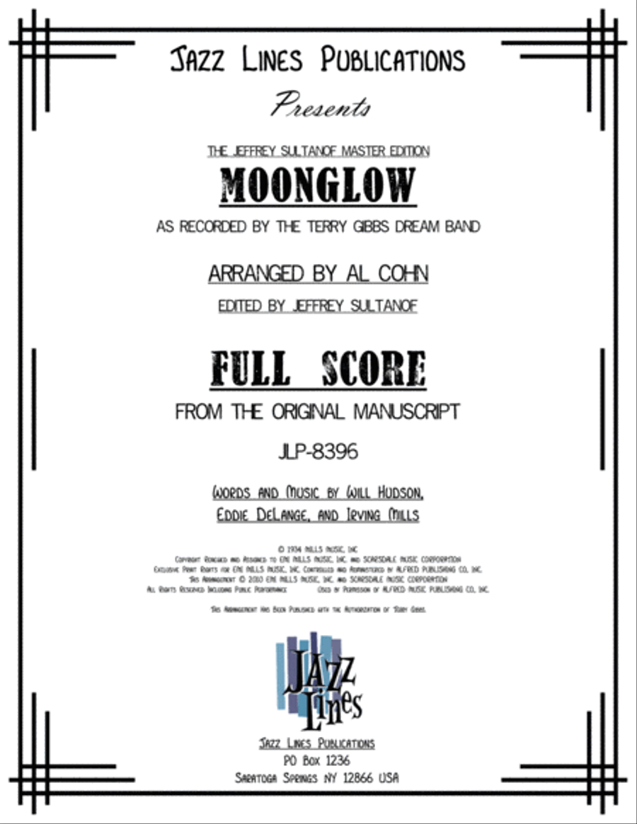 Moonglow Big Band scores gallery preview page 1