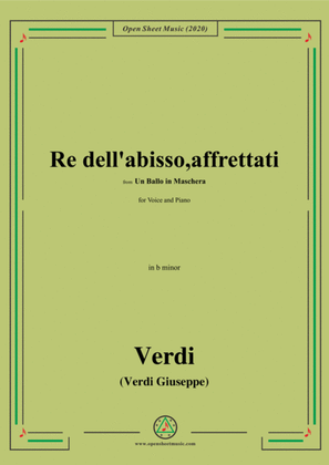 Verdi-Re dell'abisso,affrettati(Invocation Aria),in b minor
