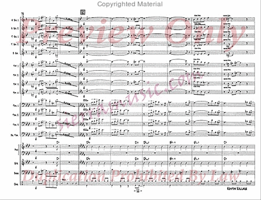 Kenton Kollage Kenton Kollage Big Band scores gallery preview page 12