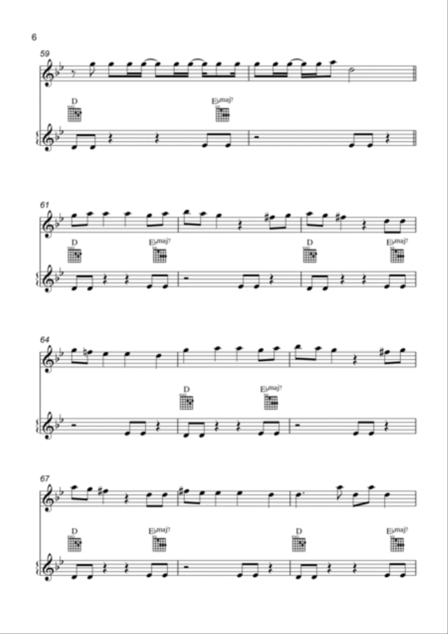 Unholy Violin Solo scores gallery preview page 6