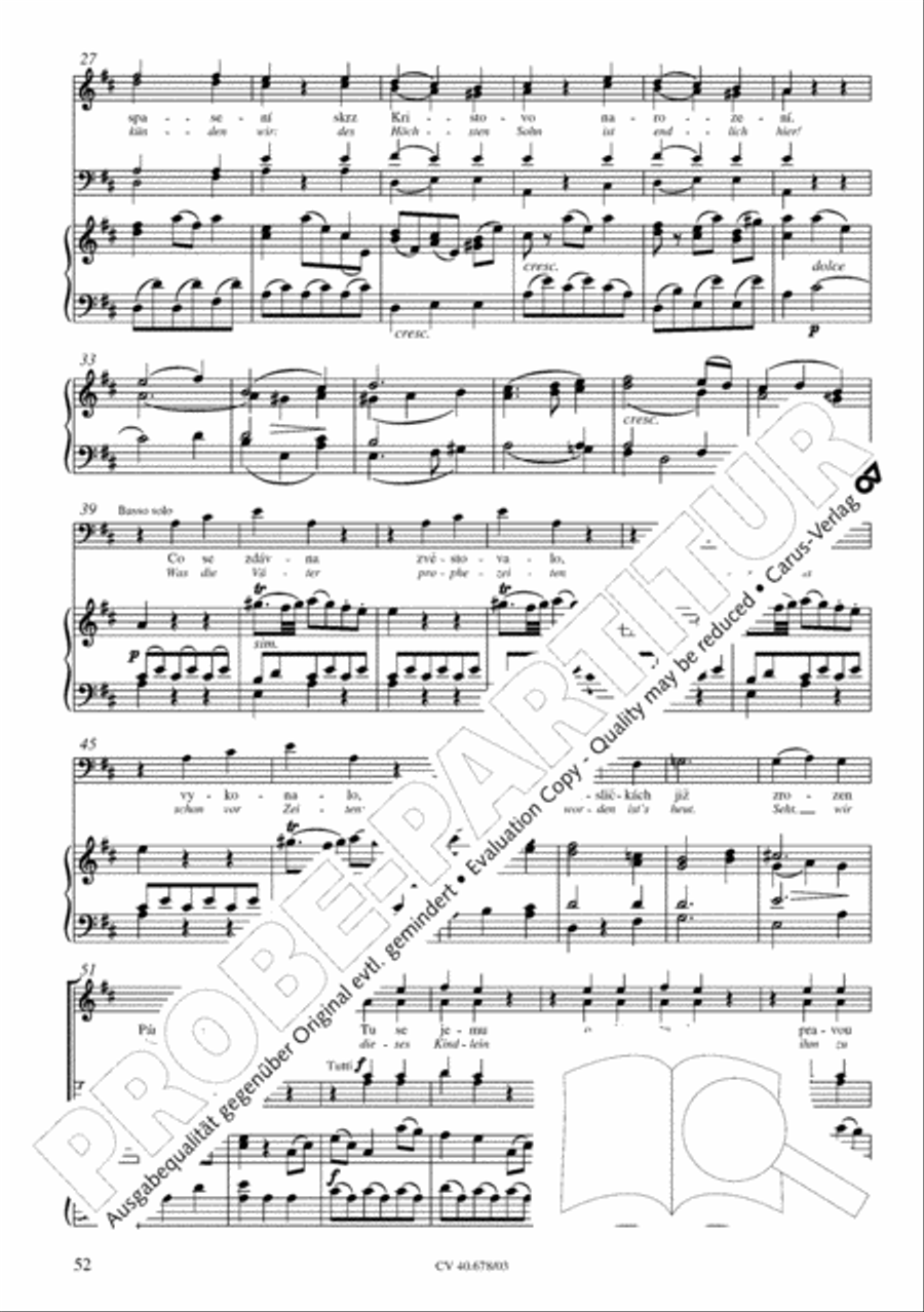 Missa pastoralis bohemica 4-Part scores gallery preview page 53