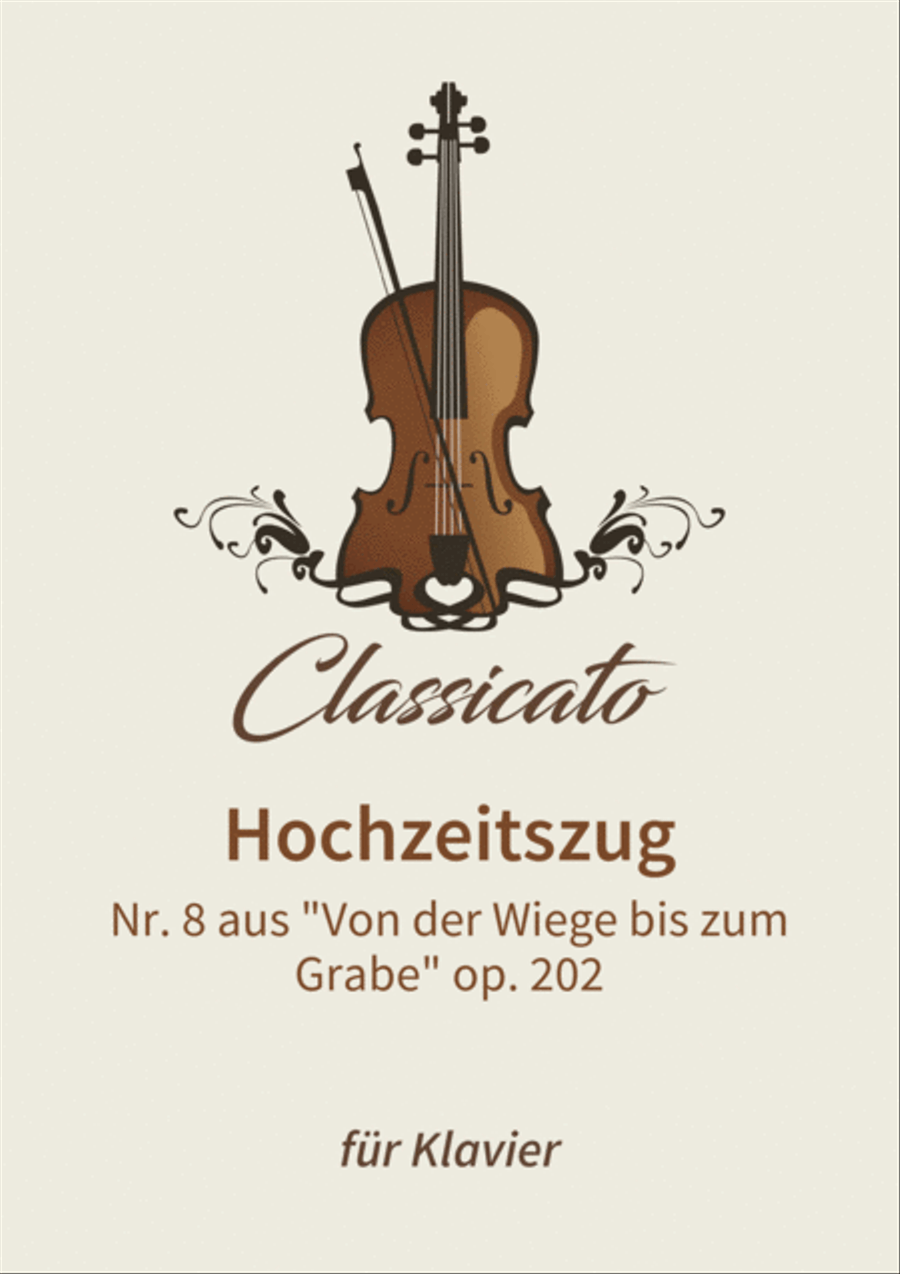 Hochzeitszug Hochzeitszug Piano scores gallery preview page 1