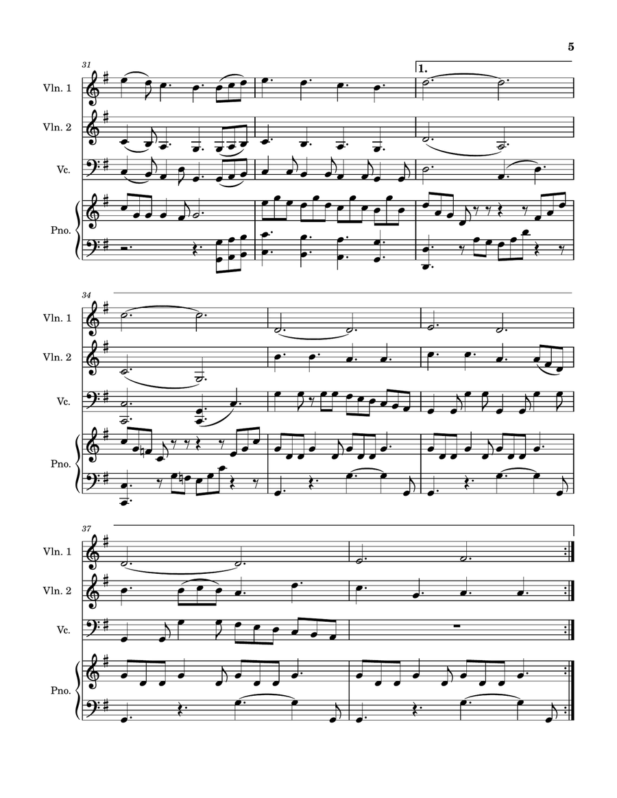 Waterfall Piano Quartet scores gallery preview page 5