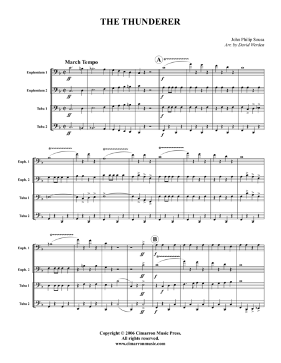 The Thunderer March The Thunderer March EETT scores gallery preview page 1