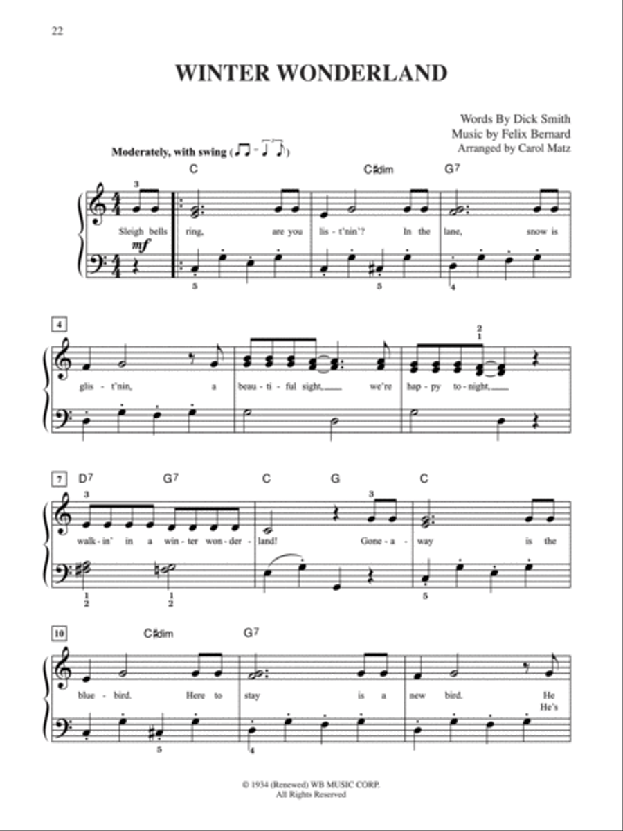 Selections from The Polar Express Easy Piano scores gallery preview page 3