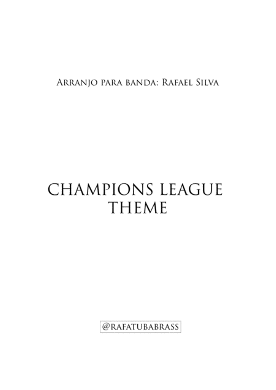 Uefa Champions League Team Concert Band scores gallery preview page 1