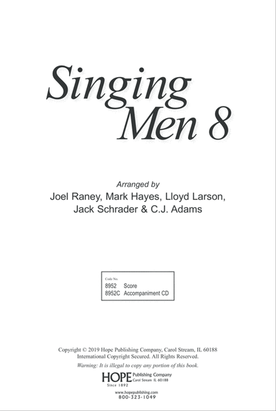Singing Men, Vol. 8 Choir scores gallery preview page 3