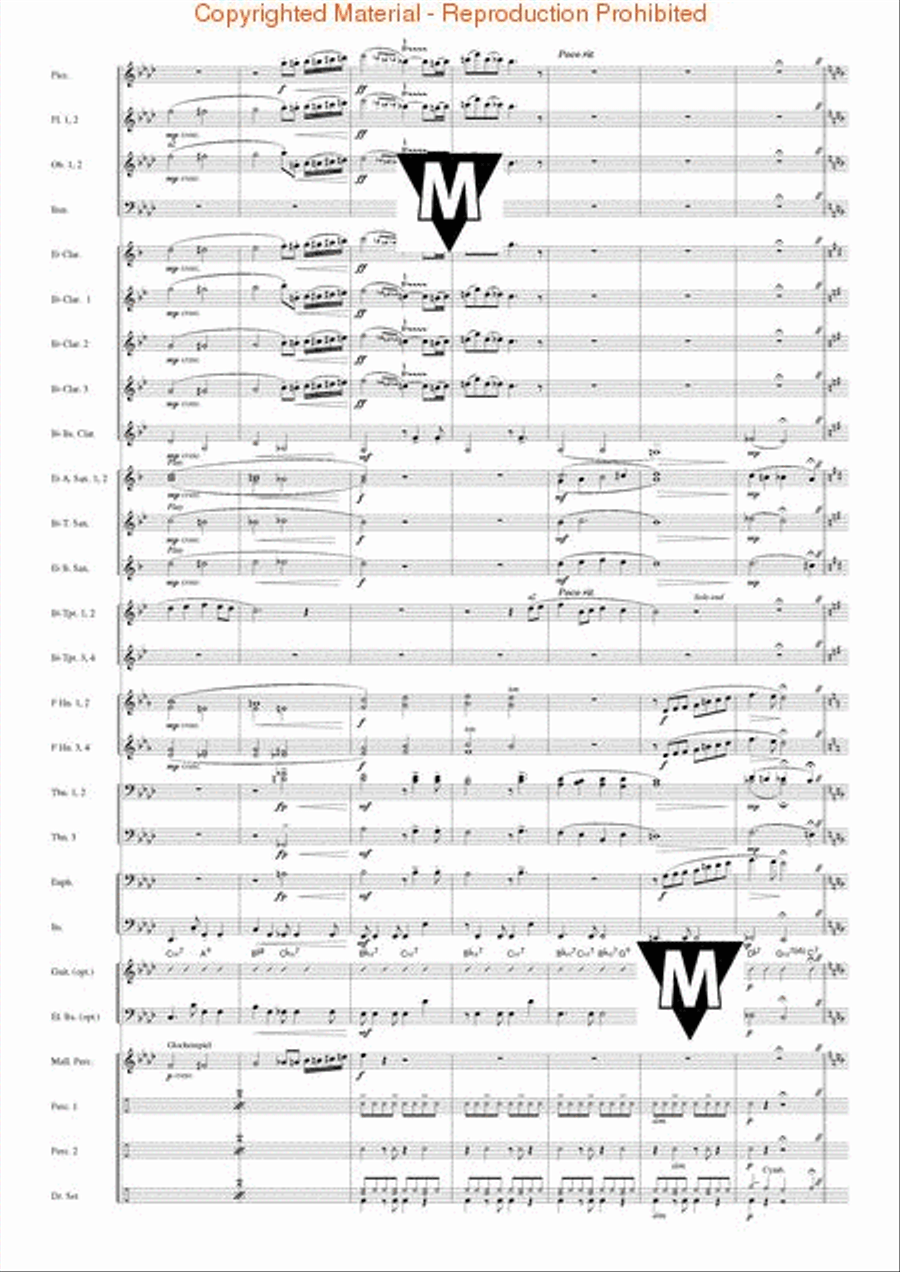 Famous German Christmas Songs Concert Band scores gallery preview page 14