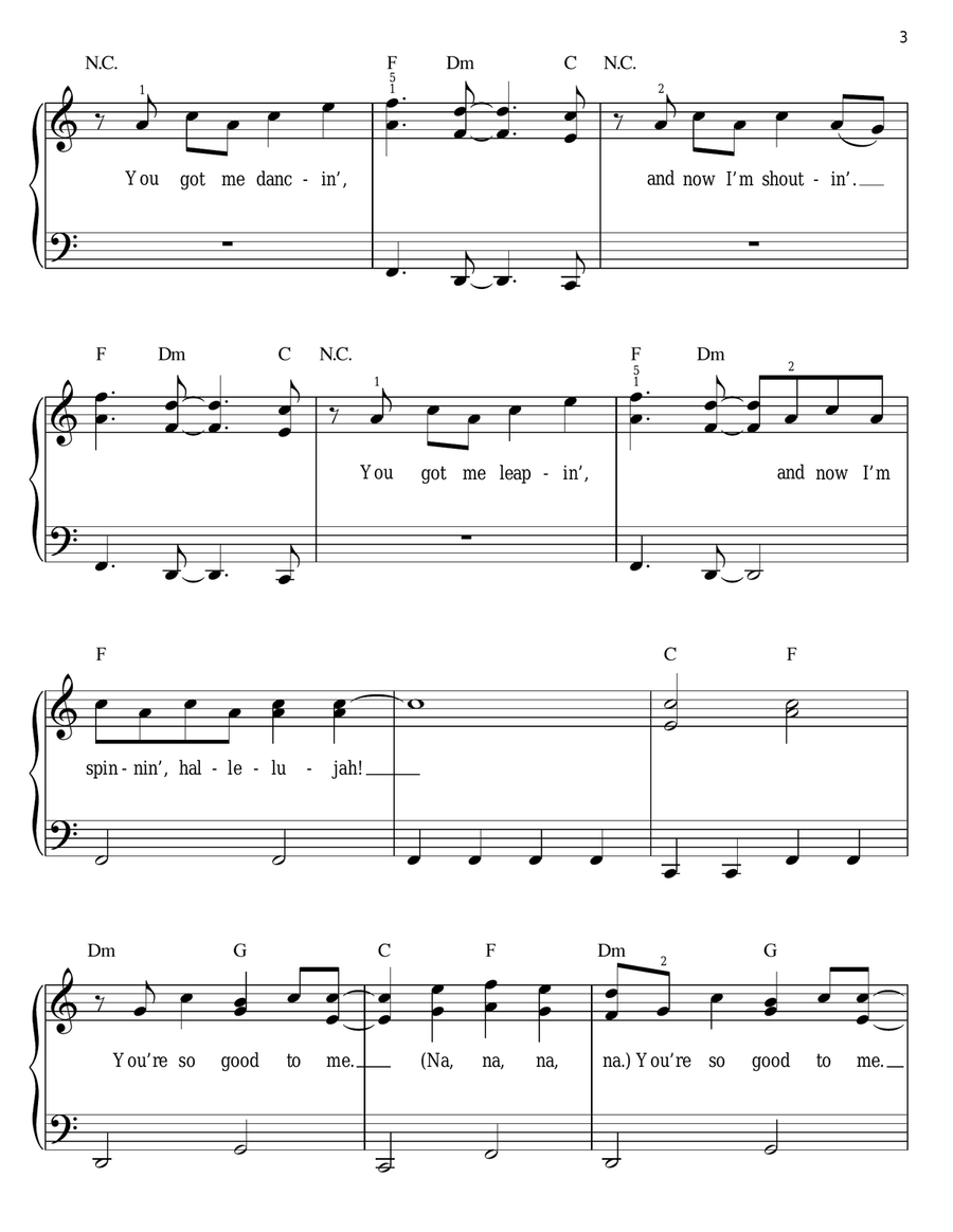 So Good To Me So Good To Me Easy Piano scores gallery preview page 3
