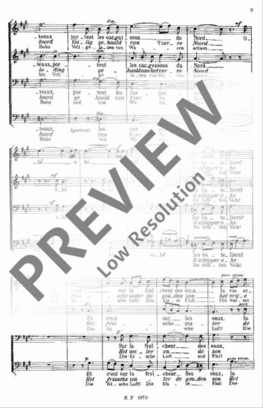La Meuse La Meuse Men's Choir scores gallery preview page 10