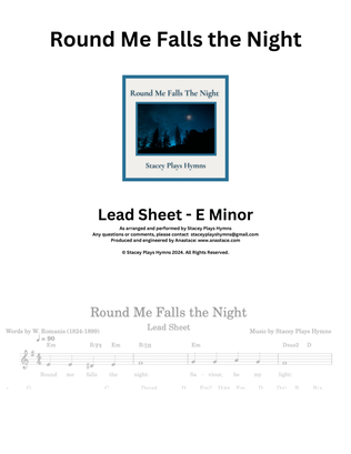 Round Me Falls the Night [Lead Sheet E Minor]