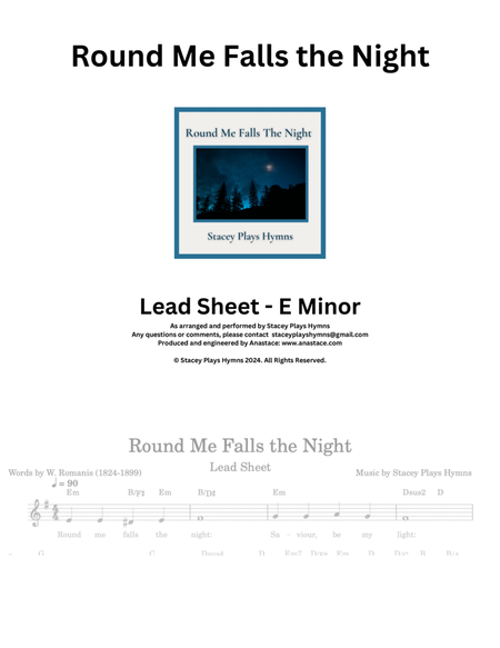 Round Me Falls the Night [Lead Sheet E Minor] image number null