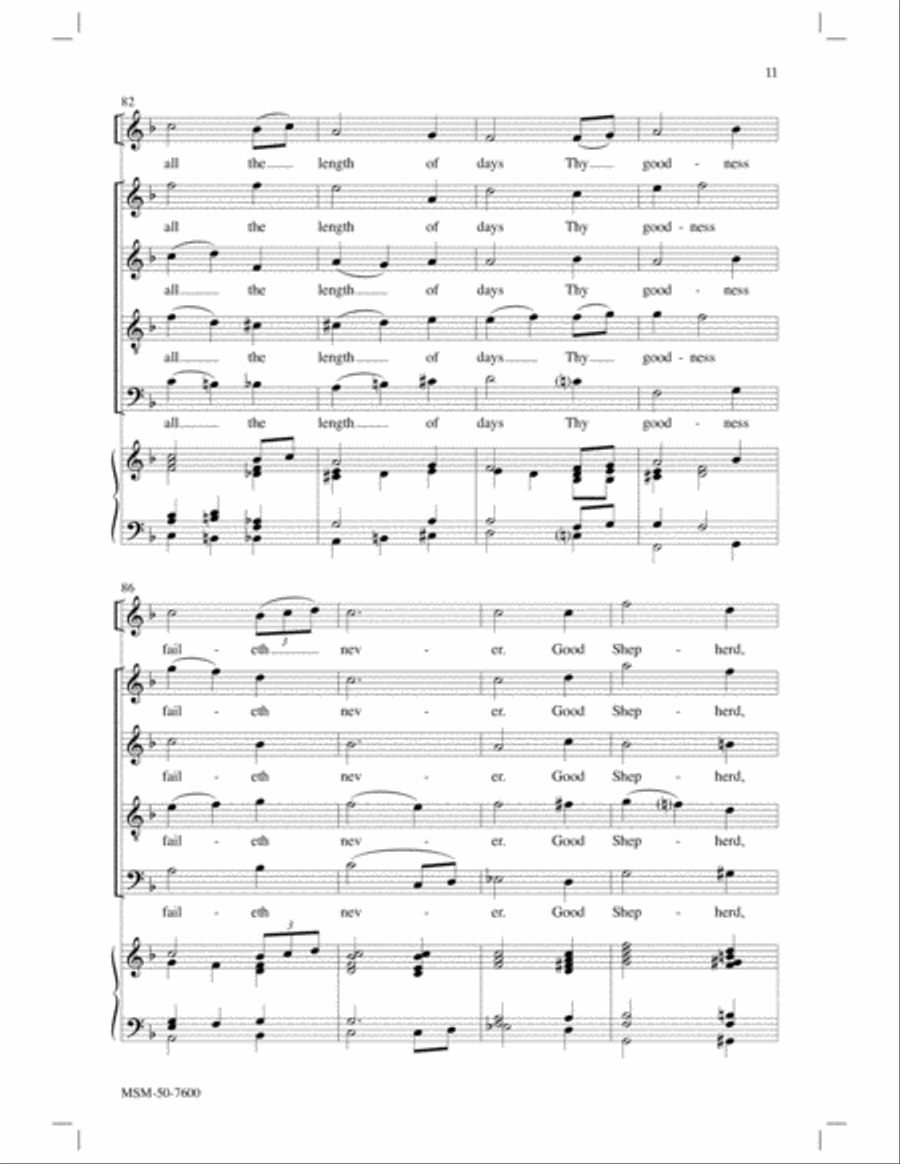 The King of Love My Shepherd Is Divisi scores gallery preview page 6